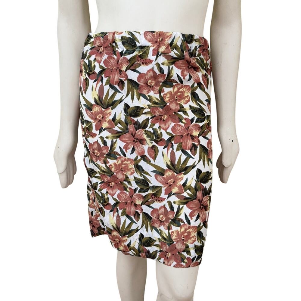VTG HANDMADE Lightweight Hawaiian Skirt in Tropical Florals  SZ 4